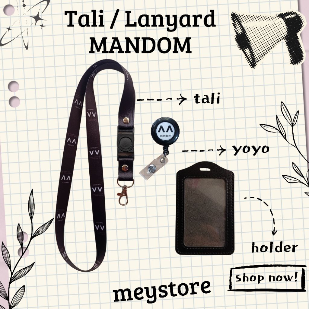 

READY Lanyard MANDOM Cosmetic TERMURAHHH [STOCK MELIMPAH]