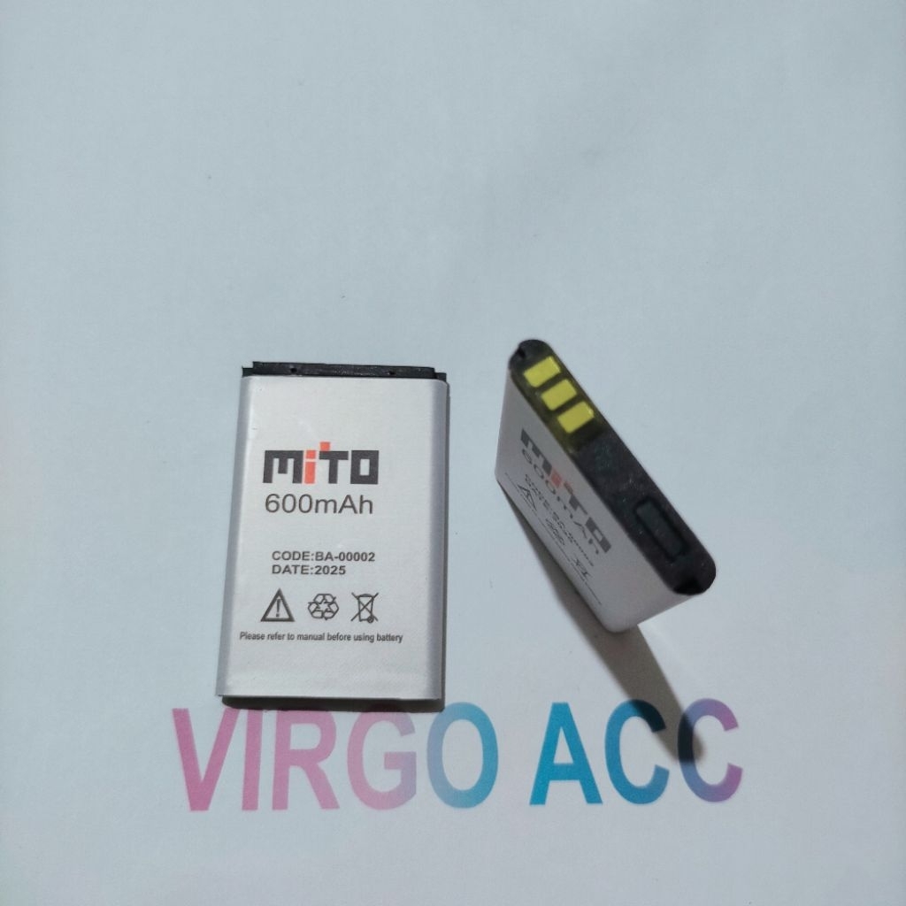 Baterai Batre Mito 135 101 120 122 118 168 570 117 BA00002 BA-00002 Battery Hp
