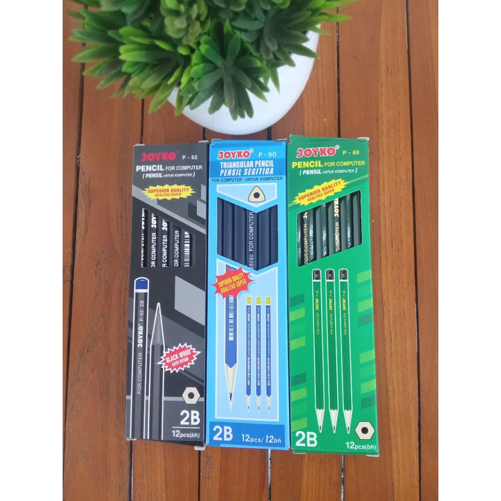 

(1 kotak/12pcs)pensil JOYKO 2B P-88,P-92,P-90 untuk komputer original