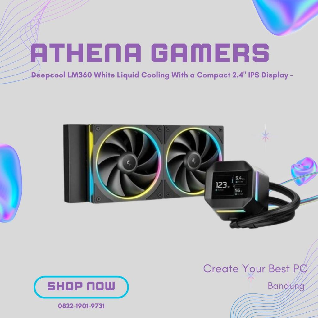 Deepcool LM360 White Liquid Cooling With a Compact 2.4" IPS Display | Athena Gamers