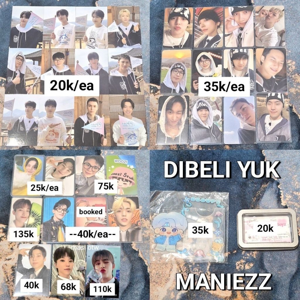 [READY STOCK] SEVENTEEN PHOTOCARD STANDEE TINCASE PC NANA BNB HEAVEN 17 RIGHT HERE CARZONE CARATLAND