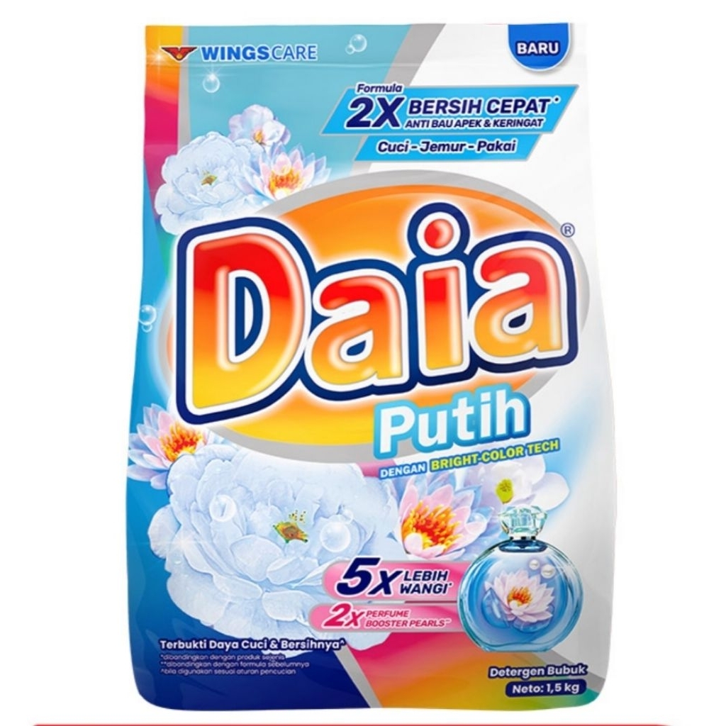 Daia Deterjen Bubuk Jumbo 1.5kg l PROMOOO ambyar daia jumbo 1.5kg l Sale super murah daia