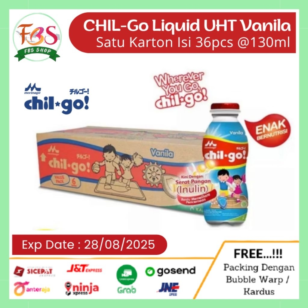

Chil Go Liquid Cair Karton Rasa Vanila Isi 36 Botol 130ml