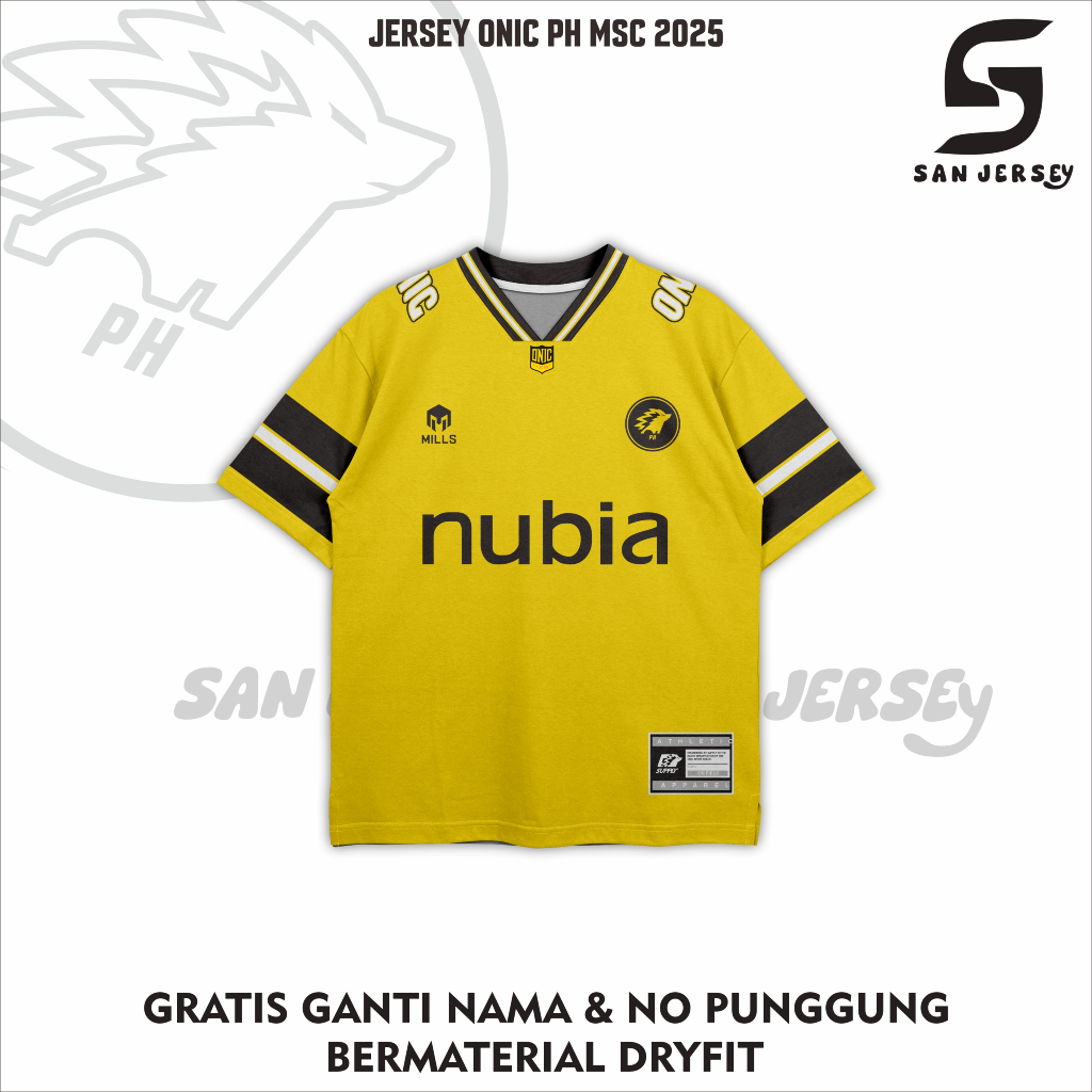 JERSEY ONIC PH KUNING MSC NEW 2025 FULL PRINTING