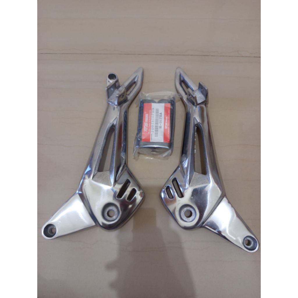 FOOTSTEP PIJAKAN KAKI BELAKANG HONDA SUPRA X 125 NEW MODEL DD VARIASI POLES