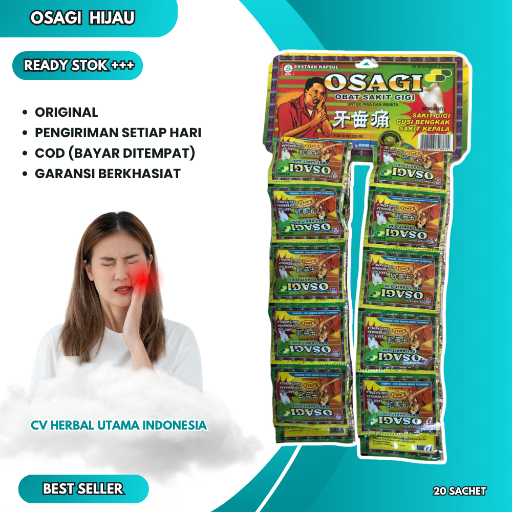 

Osagi (Hijau) Kapsul Original Asli Isi 20 Sachet
