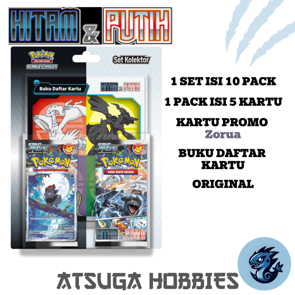 Set Kolektor “Hitam & Putih” - Pokemon Game Kartu Koleksi Scarlet & Violet