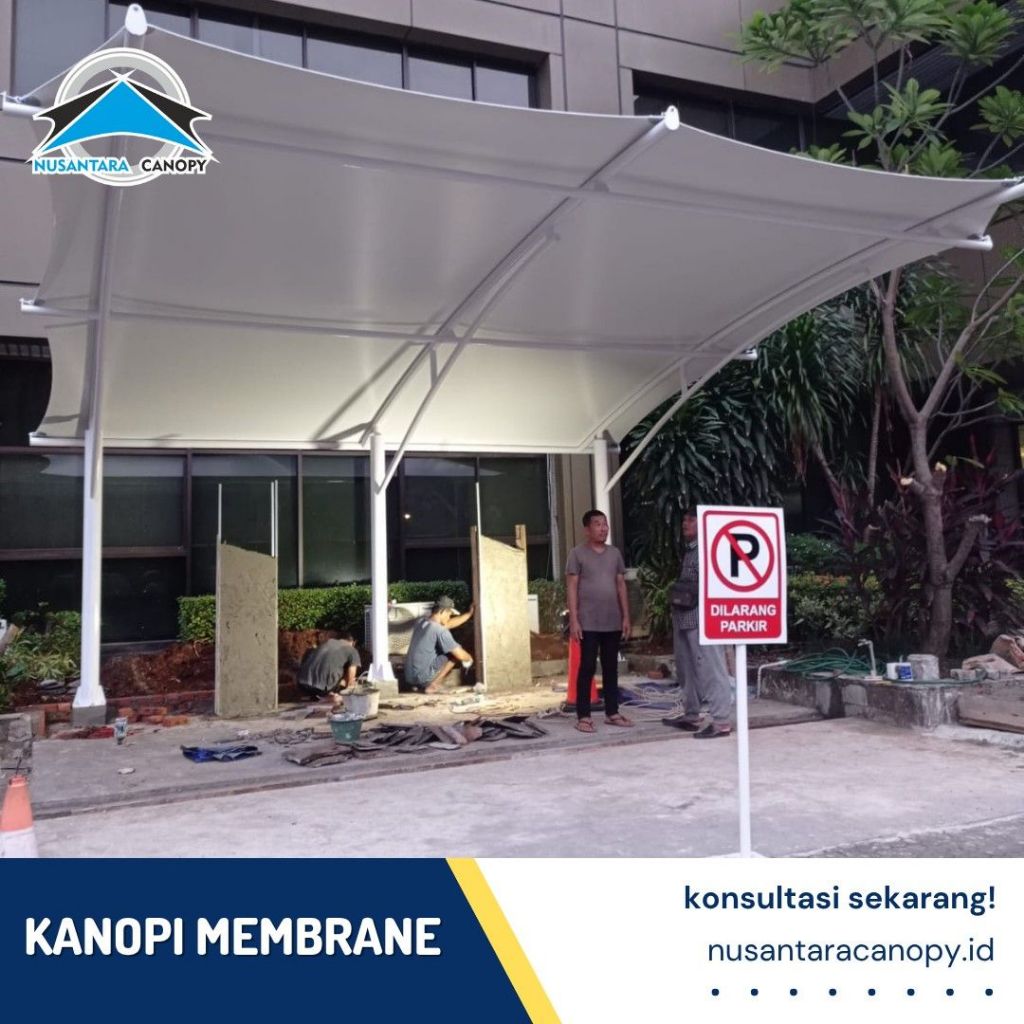 Pasang Kanopi Membrane Berkualitas - Canopy Atap Membrane Murah - Tenda Membran Bergaransi bogor