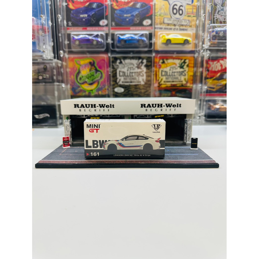 Mini GT No 161 LB Works BMW M4 White with M Stripe