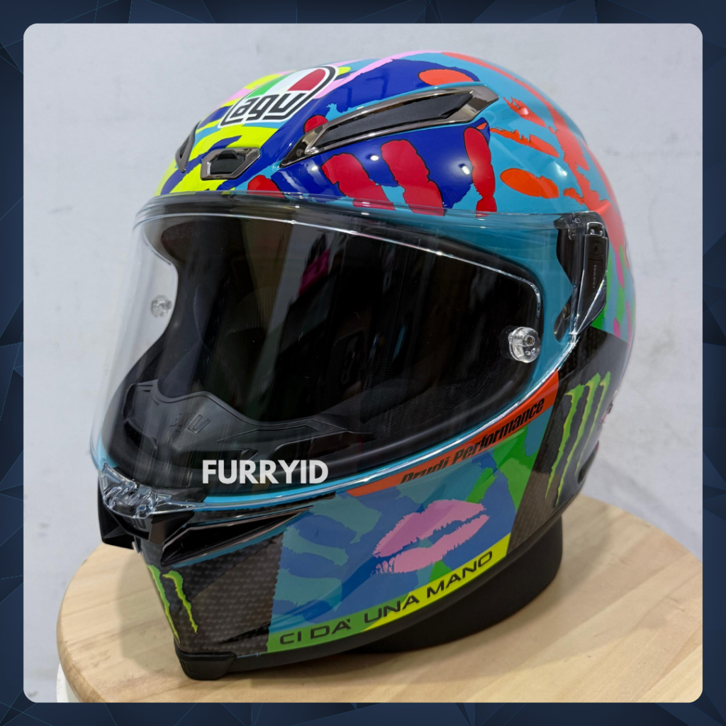 HELM FULL FACE AGV PISTA GP-R MISANO HAND SPECIAL