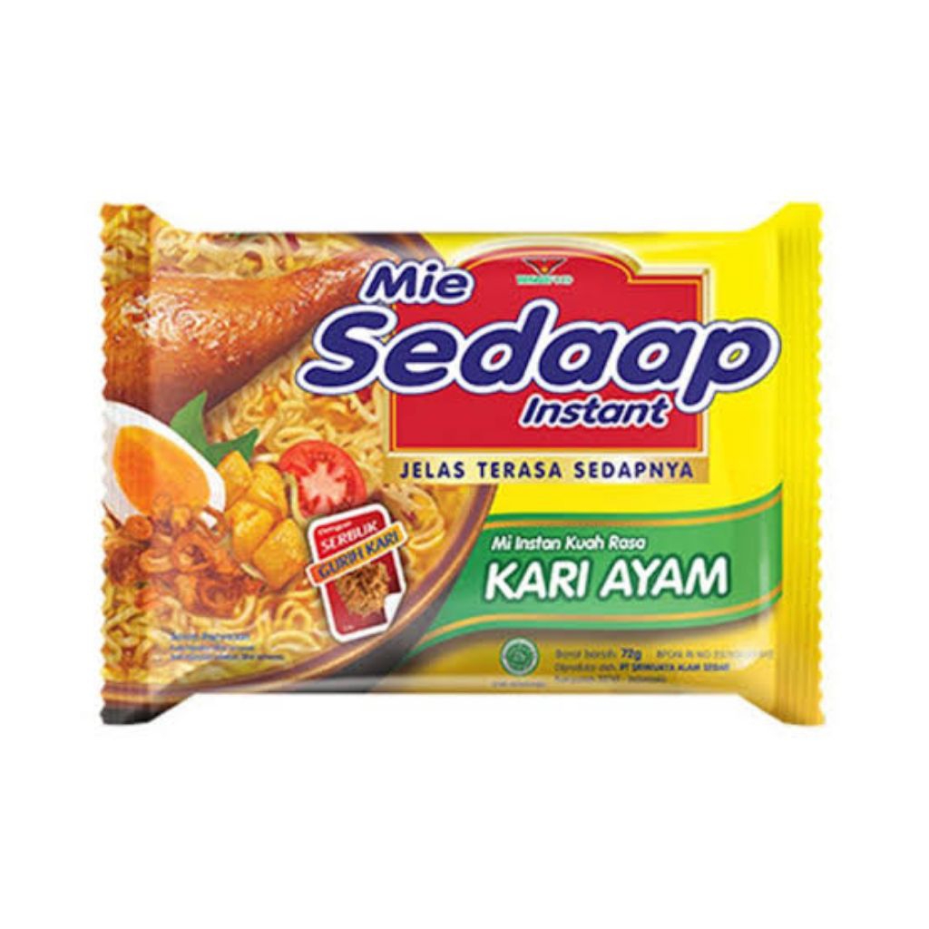 

Sedaap Mie Instan Rasa Kari Ayam 72 gram