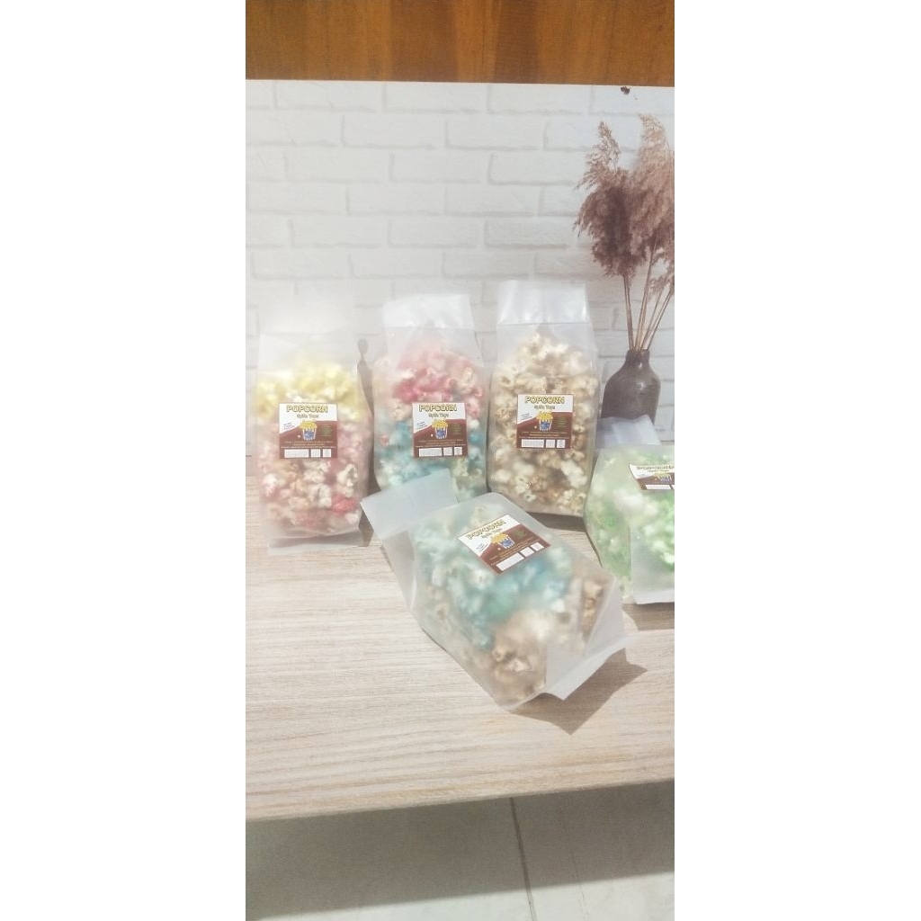 

10 pcs popcorn kemasan repack cantik, berbagai varian rasa enak