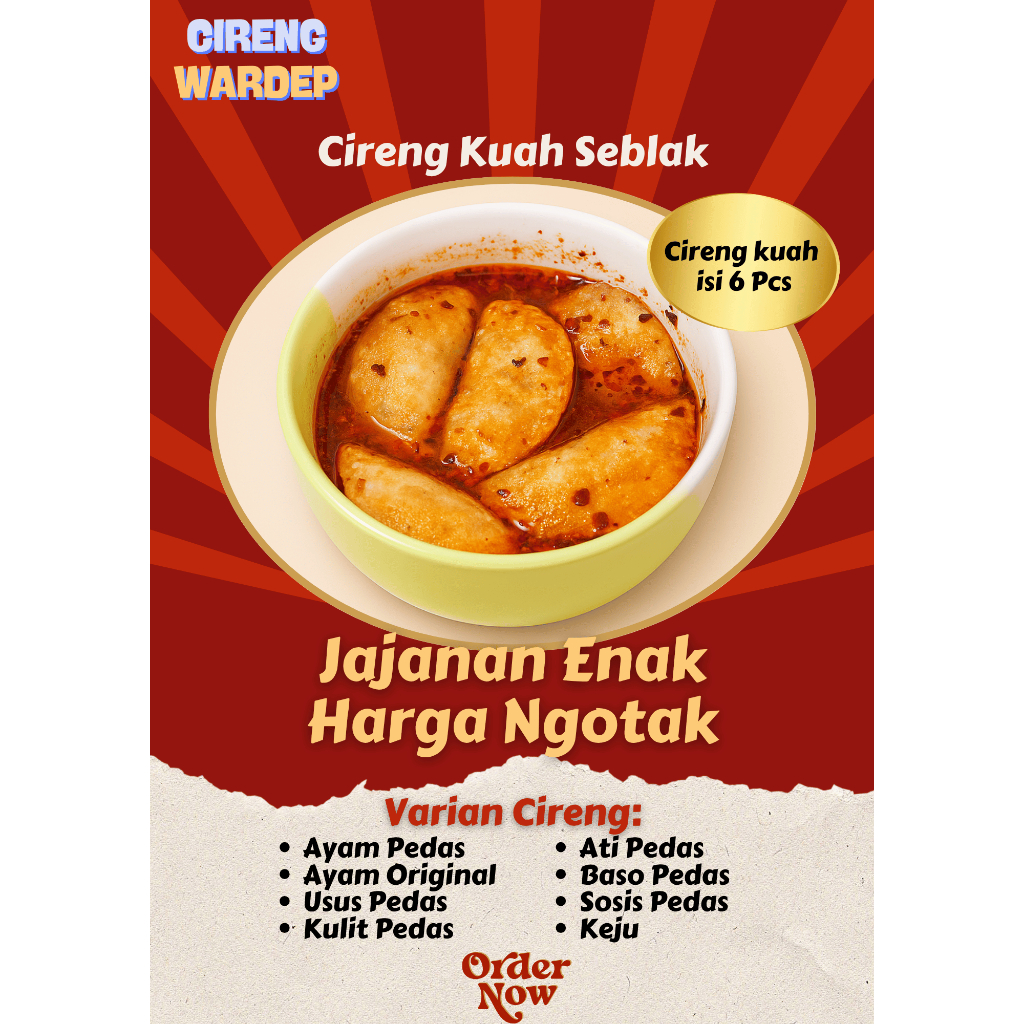 

ISI 6 CIRENG KUAH SEBLAK RASA NIKMAT HARGA SPESIAL