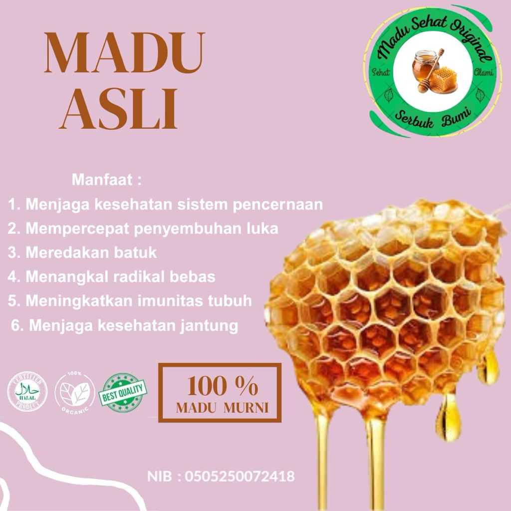 

Madu Murni Tanpa Campuran 250g
