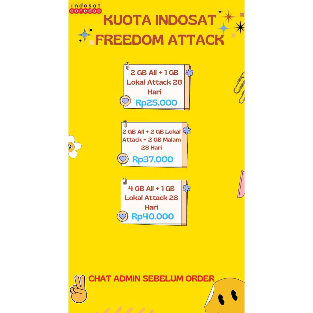Kuota Indosat Freedom Attack
