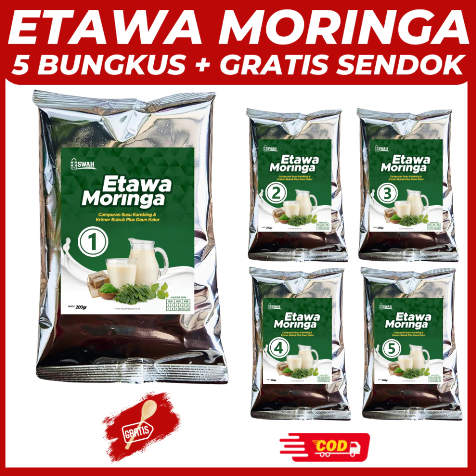 

Susu Kambing Etawa MORINGA Bubuk Full Cream Bubuk 1000g/1kg