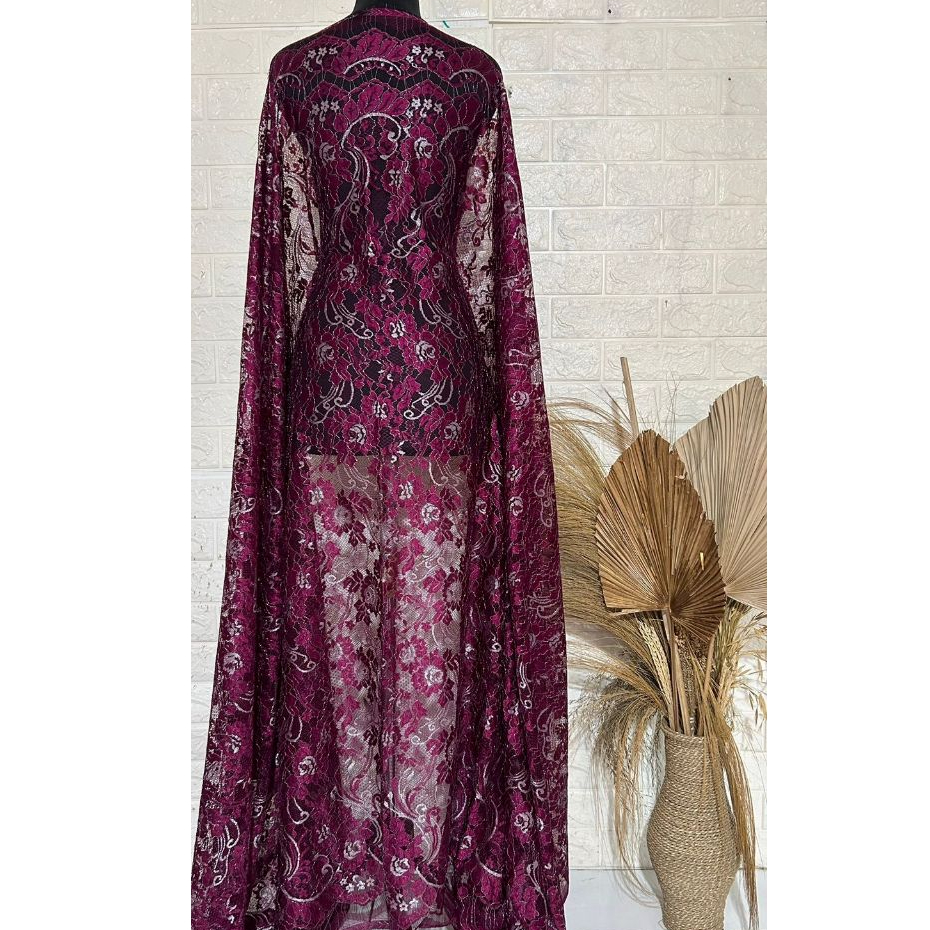 Cantik kebaya semi prancis fatmawati metalic