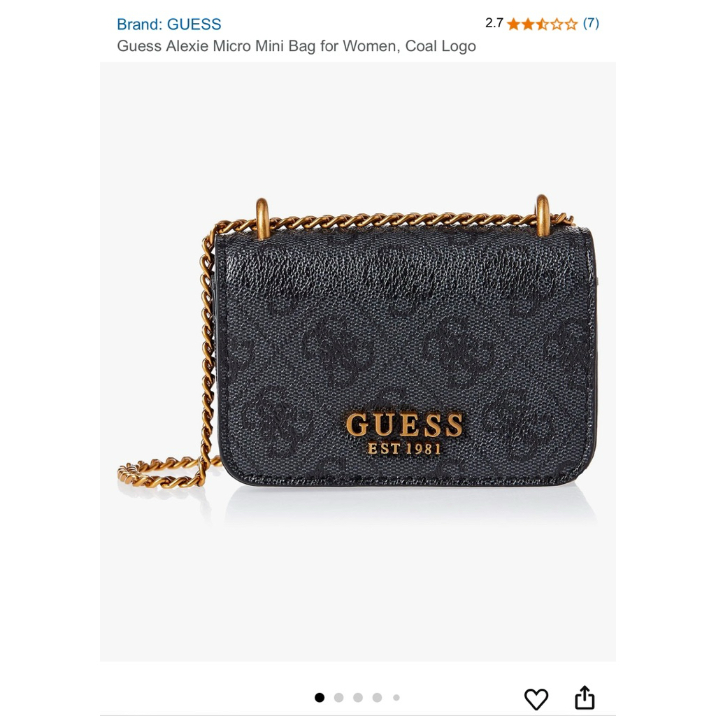 (fujidinar) ORIGINAL BRANDED DOMPET (micro bag) - GUESS ALEXIE MICRO MINI BAG (WALLET)