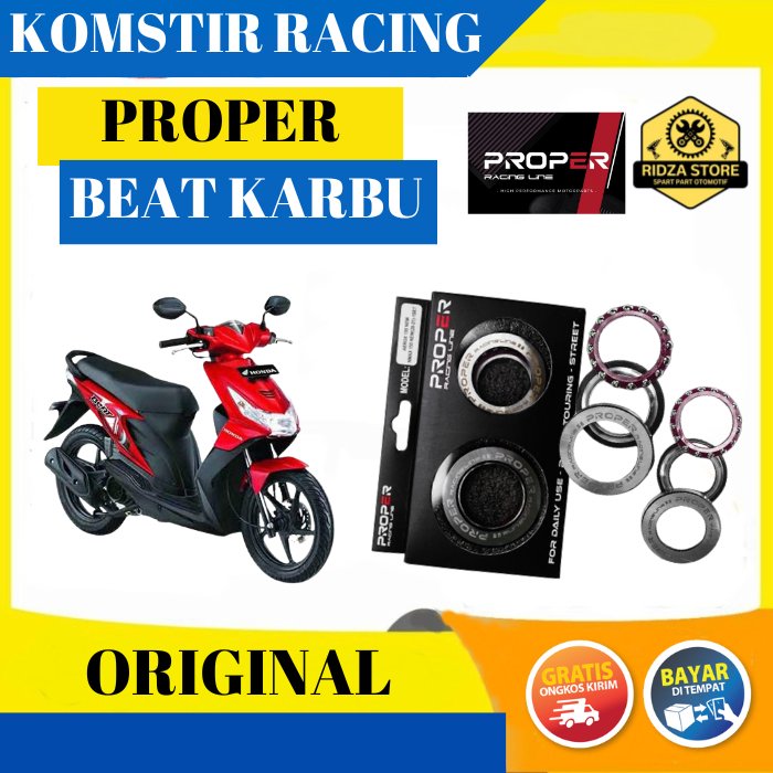 KOMSTIR PROPER RACING HONDA BEAT KARBU ORIGINAL