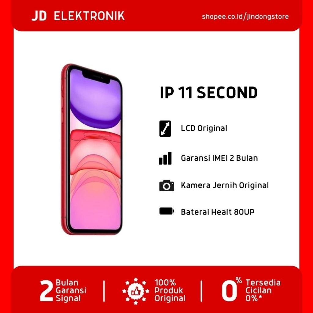 IP 11 64GB/128GB/256GB SECOND ORIGINAL