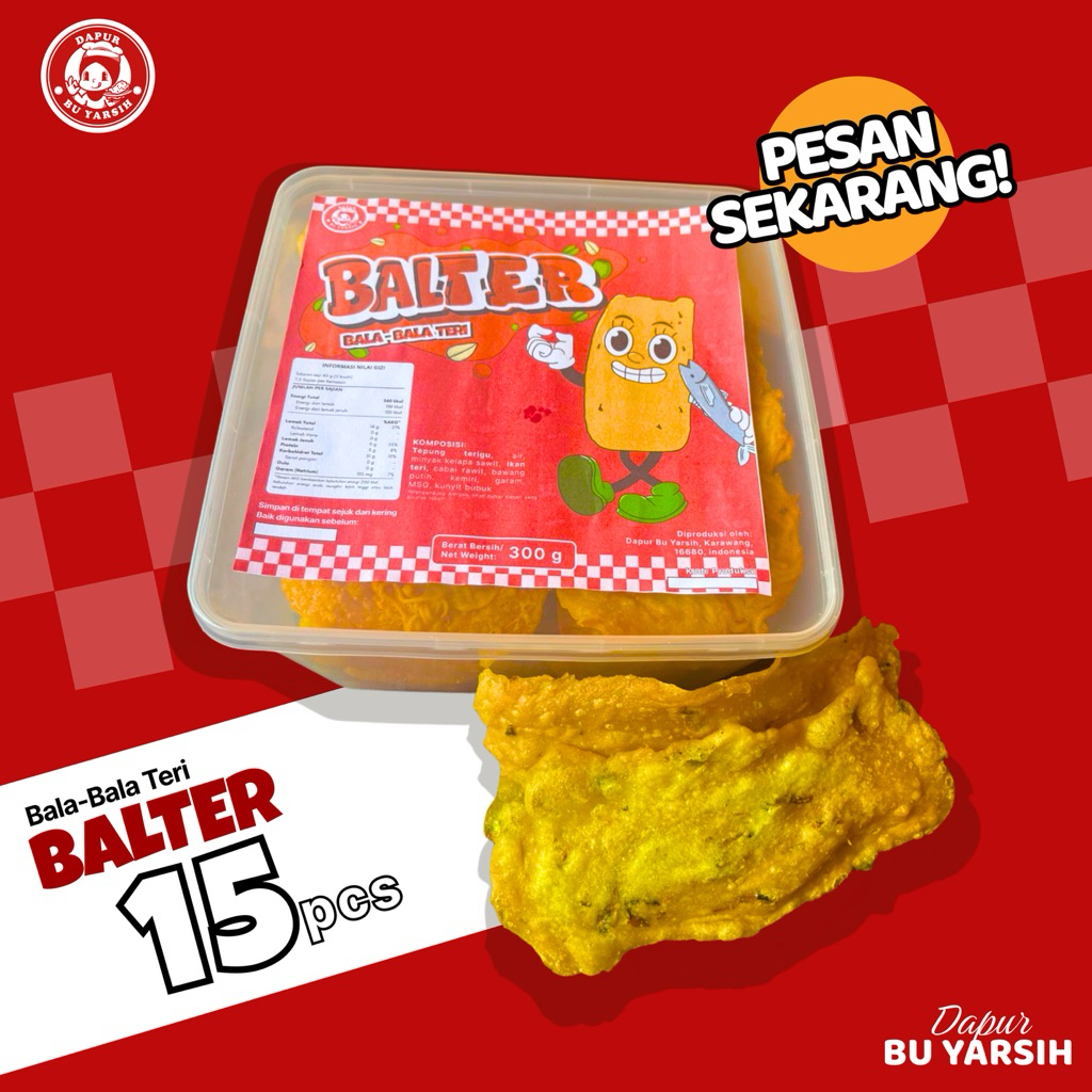 

BALTER (Bala-bala Teri kering)- Cemilan- Snack- Makanan ringan