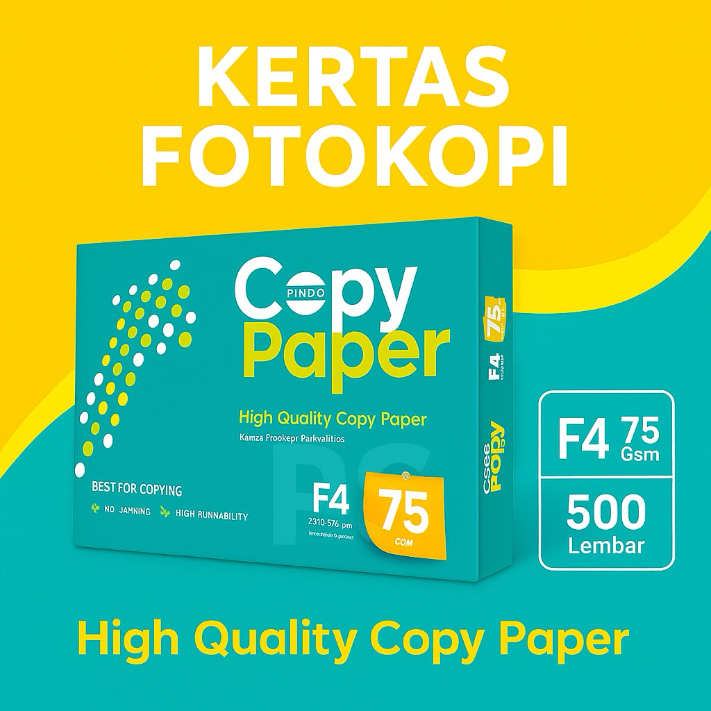 

Copy Paper F4 75gsm – Kertas HVS Fotokopi Folio Berkualitas 500 Lembar