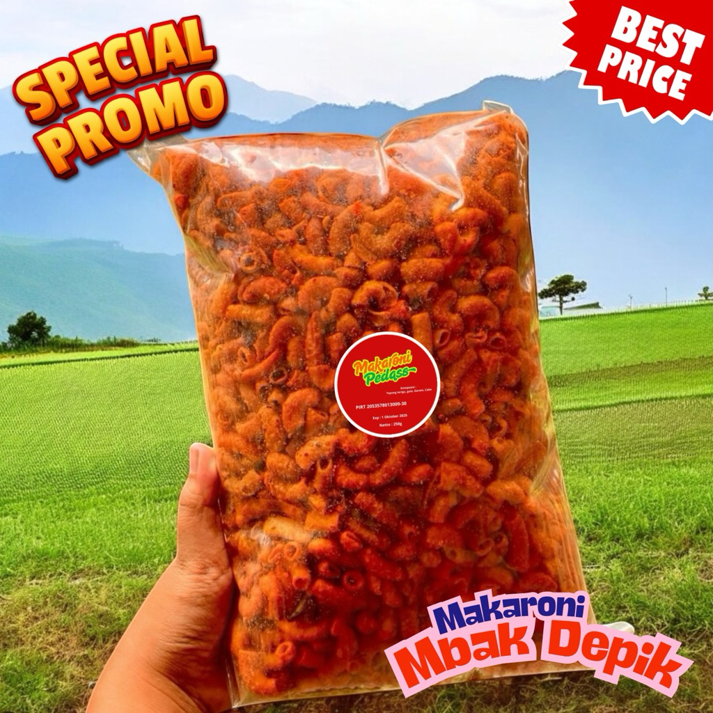 

Makaroni Ekstra Pedas ¼ kg – Snack Rumahan Surabaya
