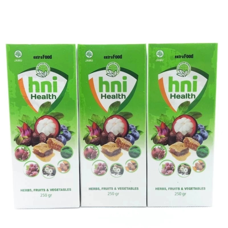 

HNI Health Vitamin Anak Penambah Nafsu Makan, Extra Food HNI HPAI Suplemen Ekstrak Buah dan Sayuran paket 3 botol