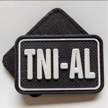 BDU TACTICAL EMBLEM rubber patch tulisan tni al kotak untuk tempelan