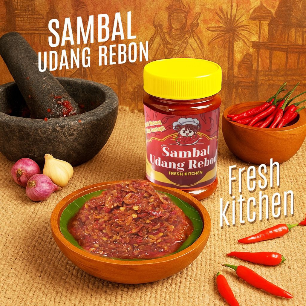 

Sambal Udang Rebon PEDAS PREMIUM