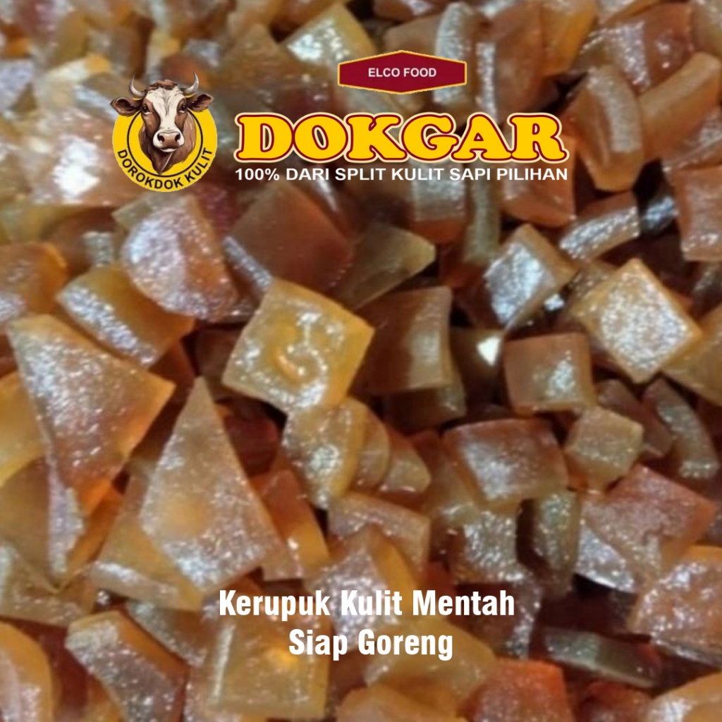 

Kerupuk Kulit Mentah – Lapoa / Jangek / Bahan Dorokdok / Krecek Dadu Rambak Kulit Sapi - 1kg