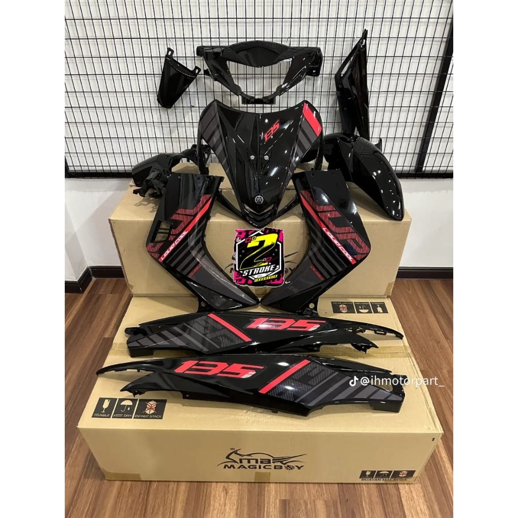 COVER BODY HALUS FULLSET YAMAHA JUPITER MX 135 OLD BODI SET JUPITER MX LAMA STRIPING DECAL CUSTOM WA