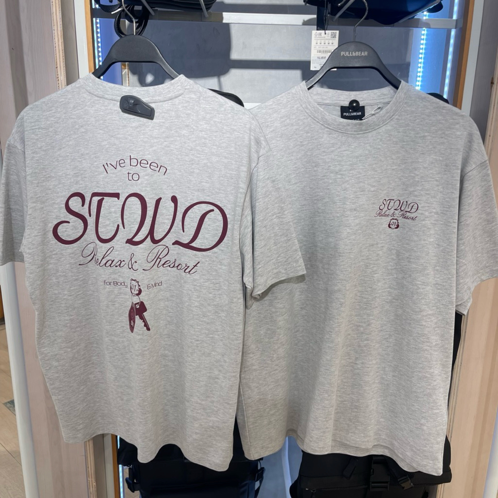 Kaus T-shirt Stwd PULL&BEAR MEN Jastip (jasa titip)