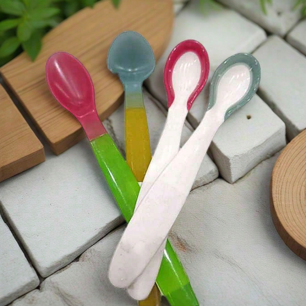 Sendok Makan Bayi Plastik / Sendok Kecil Plastik / Lucu Murah