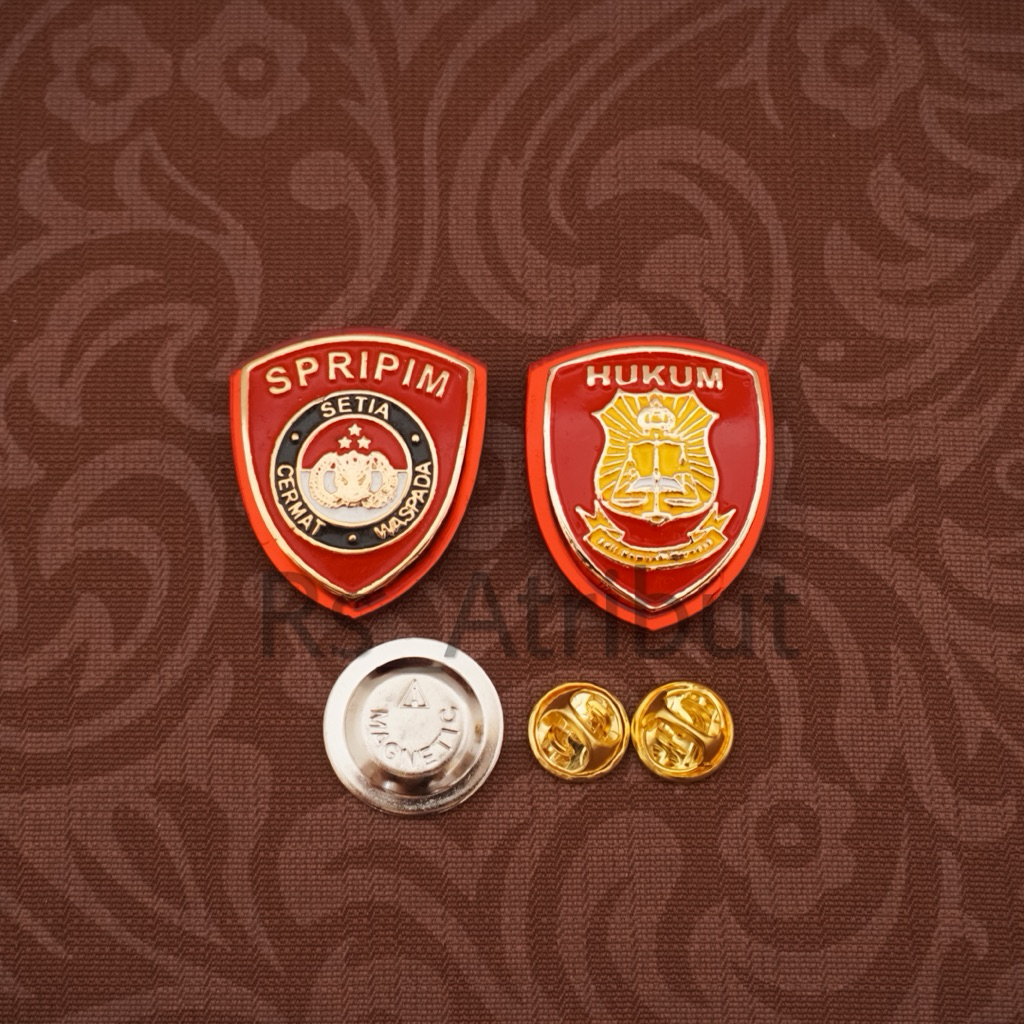 Pin Brevet Brivet Spripim Polri / Pin Hukum Polri Polisi Premium
