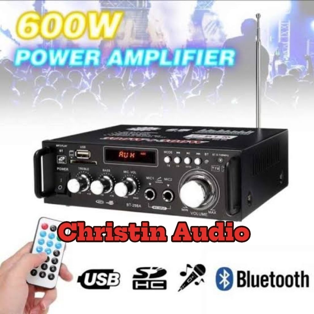 Amplifier Audio Hifi USB Bluetooth Home Theater FM radio 600Watt / Power Amplifier / Mixer Amplifier
