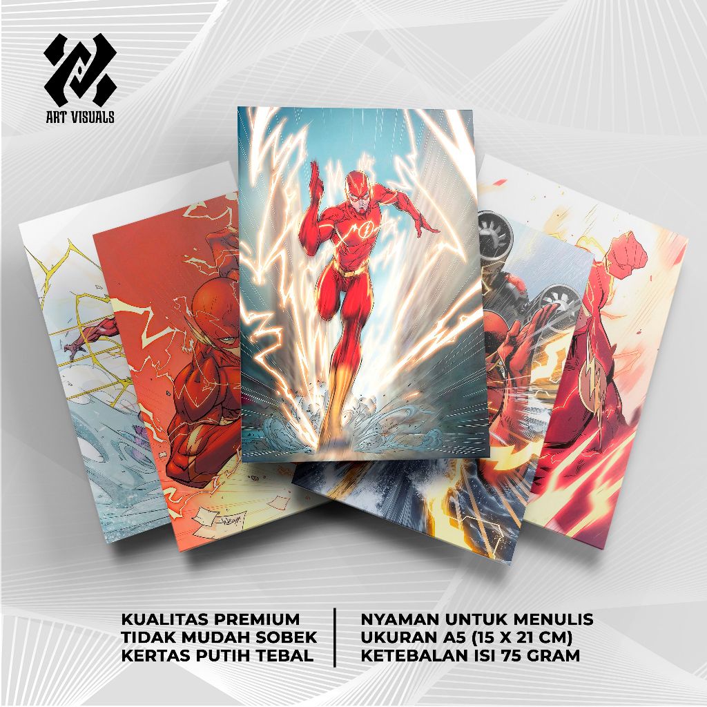 

Buku Tulis Custom Tema The Flash Terlengkap Termurah Model Bebas Pilih Foto/Buku Tulis Sekolah/Buku Catatan