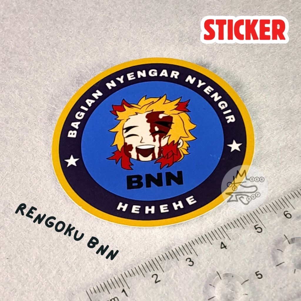 

[1pcs] Stiker Rengoku Kyoujiro BNN Bagian Nyengar Nyengir Demon Slayer Kimetsu no Yaiba Stiker/ Sticker Kimetsu no Yaiba Demon Slayer Rengoku Kyoujiro BNN Bagian Nyengar Nyengir