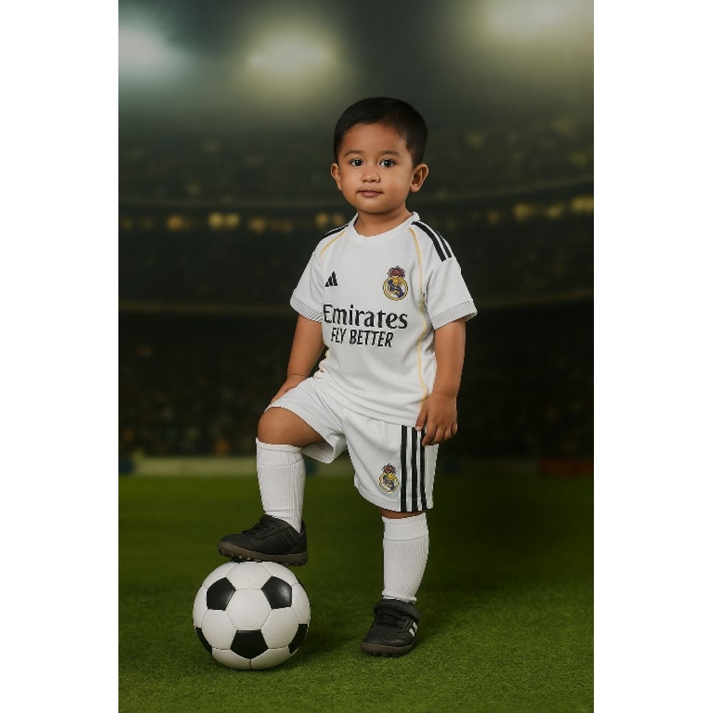 JERSEY BOLA ANAK REAL__MADRIID 2025 2026 GRADE ORI IMPORT THAILAND BAJU BOLA KIDS USIA 2 3 4 5 6 7 8
