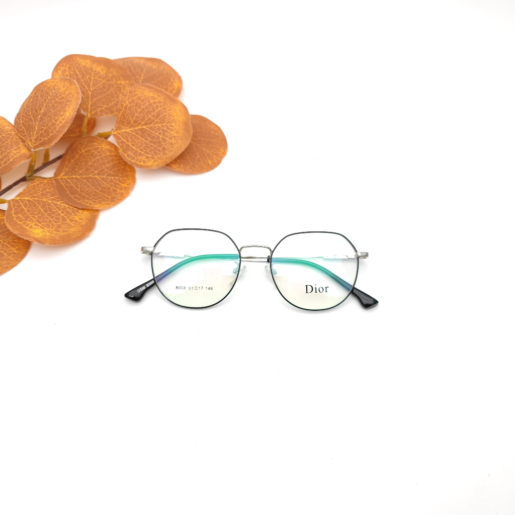 [COD] - Frame Kacamata Hitam / Kacamata Fashion 8008 Lensa Anti Radiasi Premium