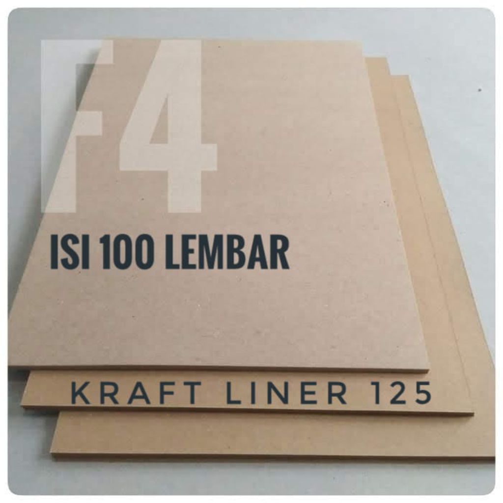 

1 Pack Kertas Samson / Kertas Coklat / Kertas Kraft Liner 125 gsm Ukuran F4 / Folio 21,5 cm x 33 cm ( isi 100 lembar )