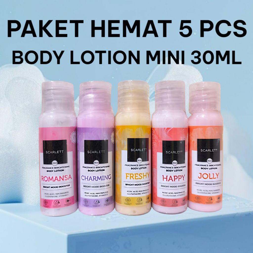 5-PCS SCARLETT BODY LOTION MINI 30ML