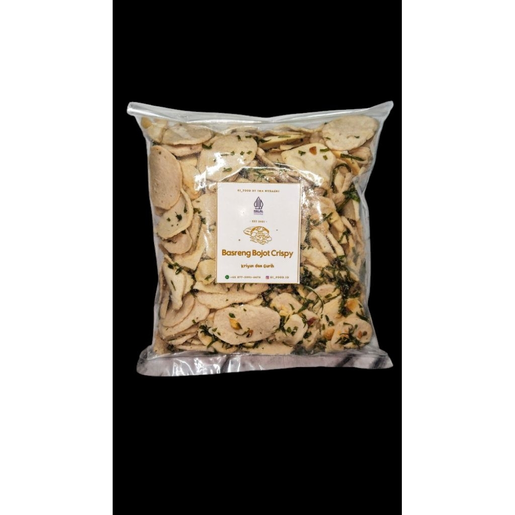 

Basreng Koin Bojot krispy 350 Gram Plastik Kaca