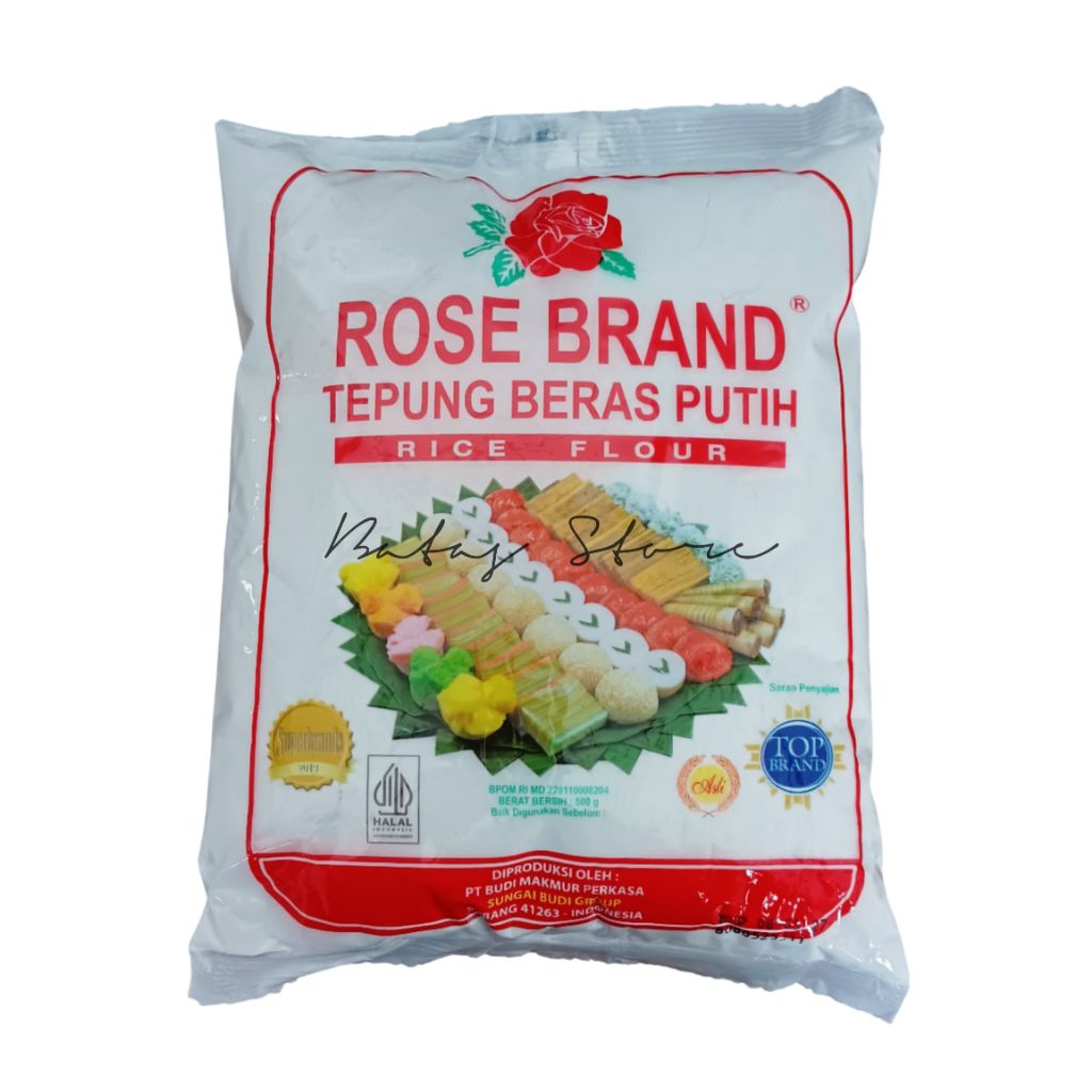 

ROSE BRAND 500g – Tepung Beras Putih Lembut | Cocok untuk Usaha Kue & Jajanan