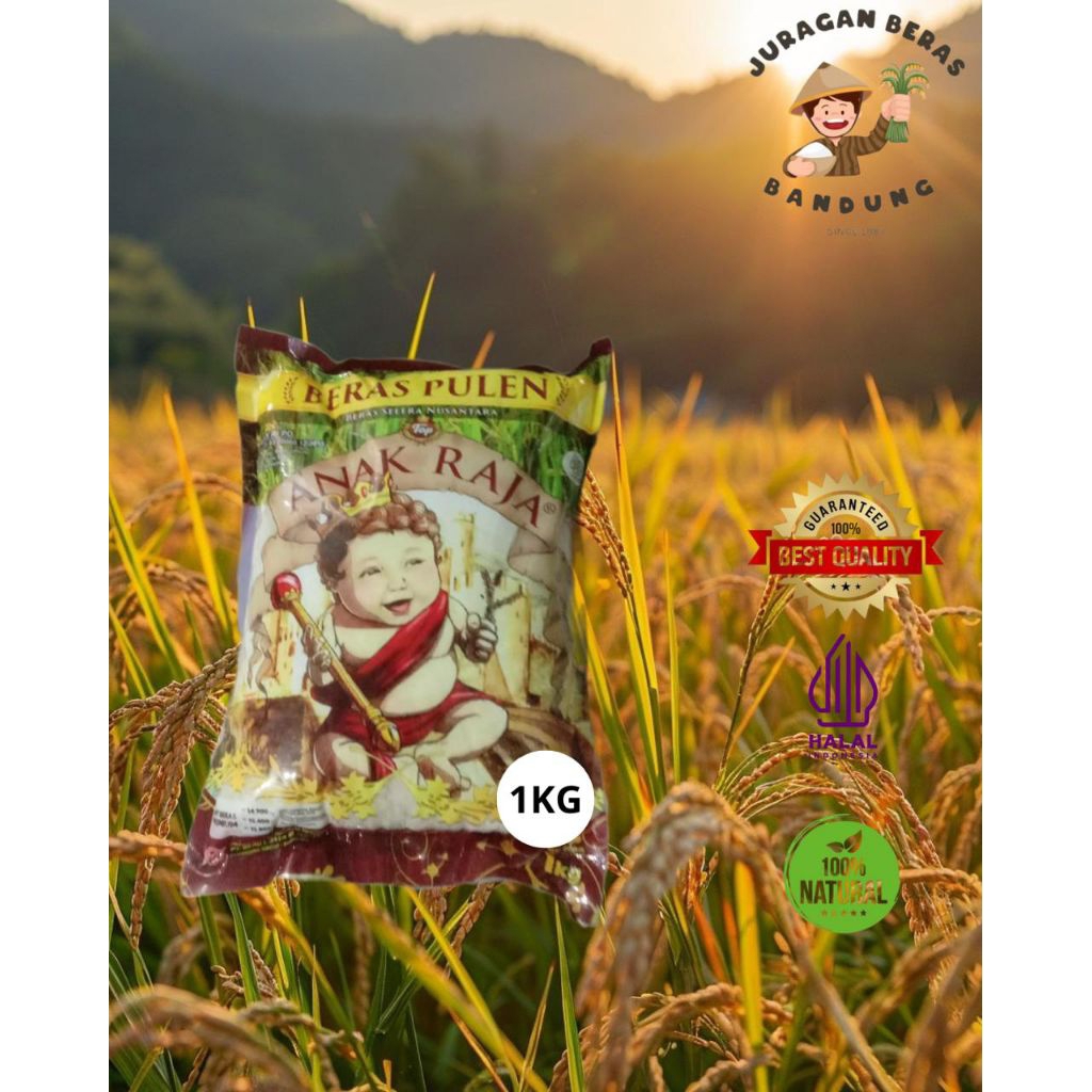 

Beras Anak Raja 1 Kg 3 Kg 5 Kg Pulen Enak dan murah