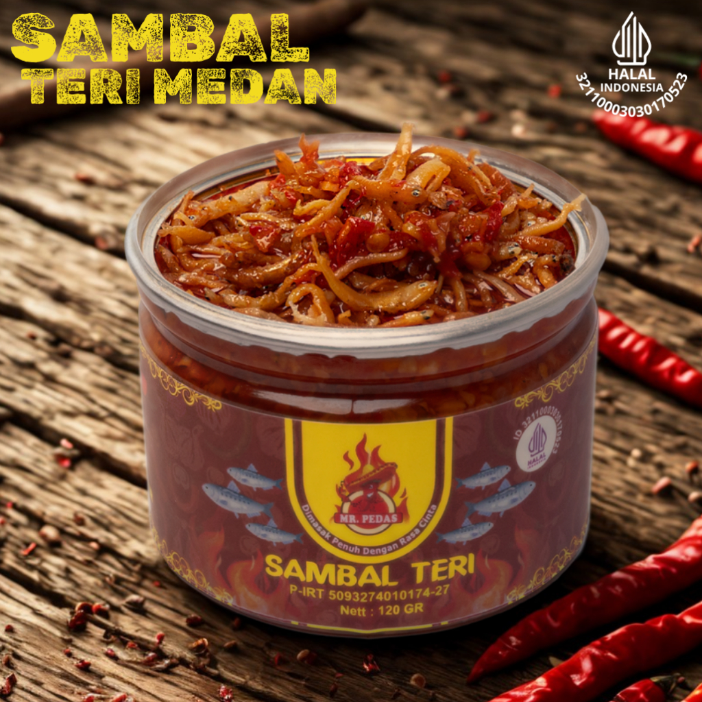 

Sambal Teri Medan Sambel Mr.Pedas