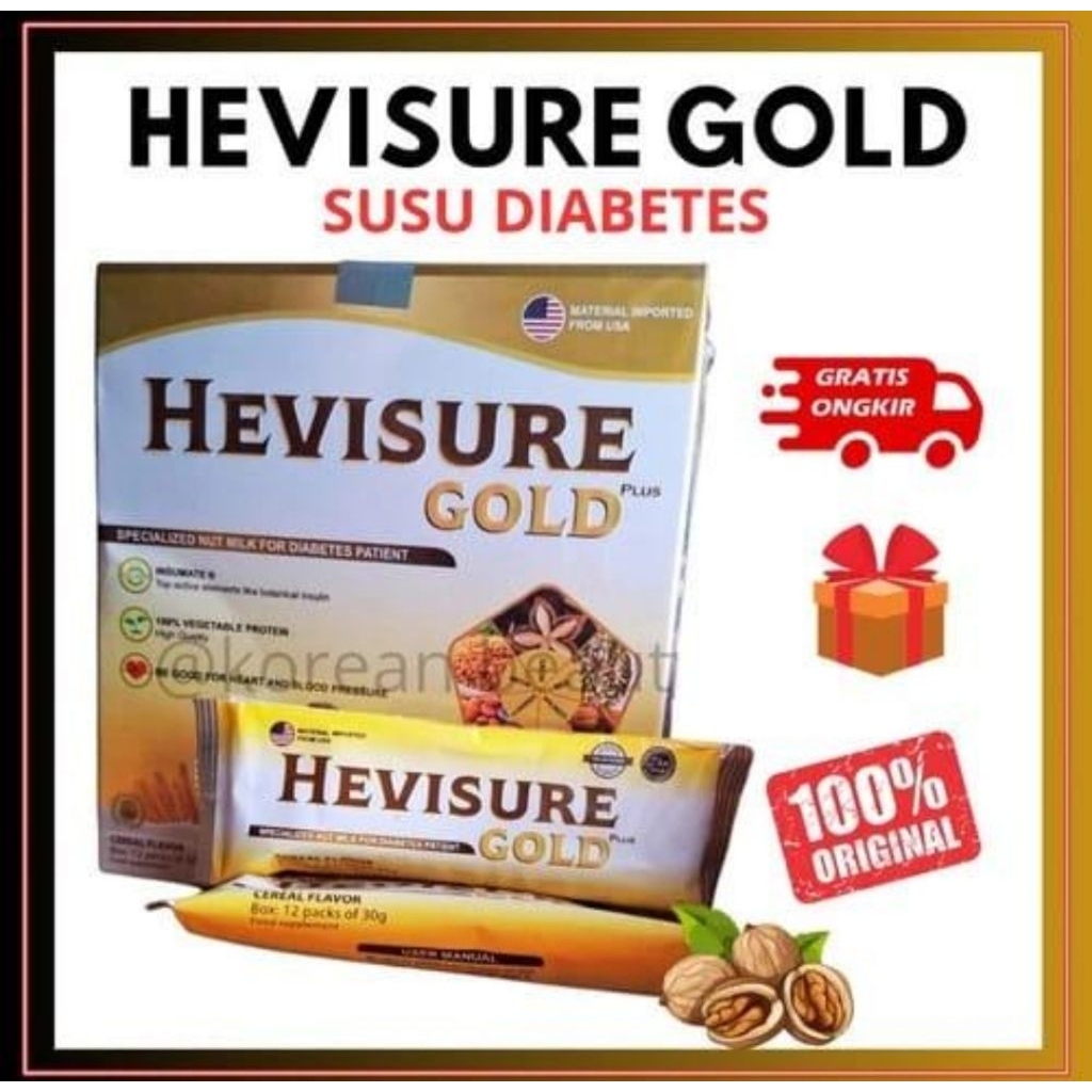 

Susu Hevisure Gold Original Obat Diabetes Kencing Manis Gula Darah Herbal Ampuh