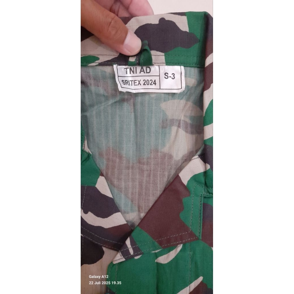 BAJU PDL TNI sritex 2024 - 2012/888
