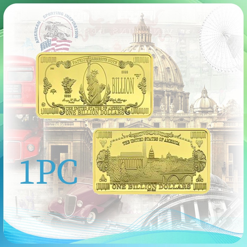Koin Peringatan AS 1 Juta USD Lapisan Emas 24K Single Piece