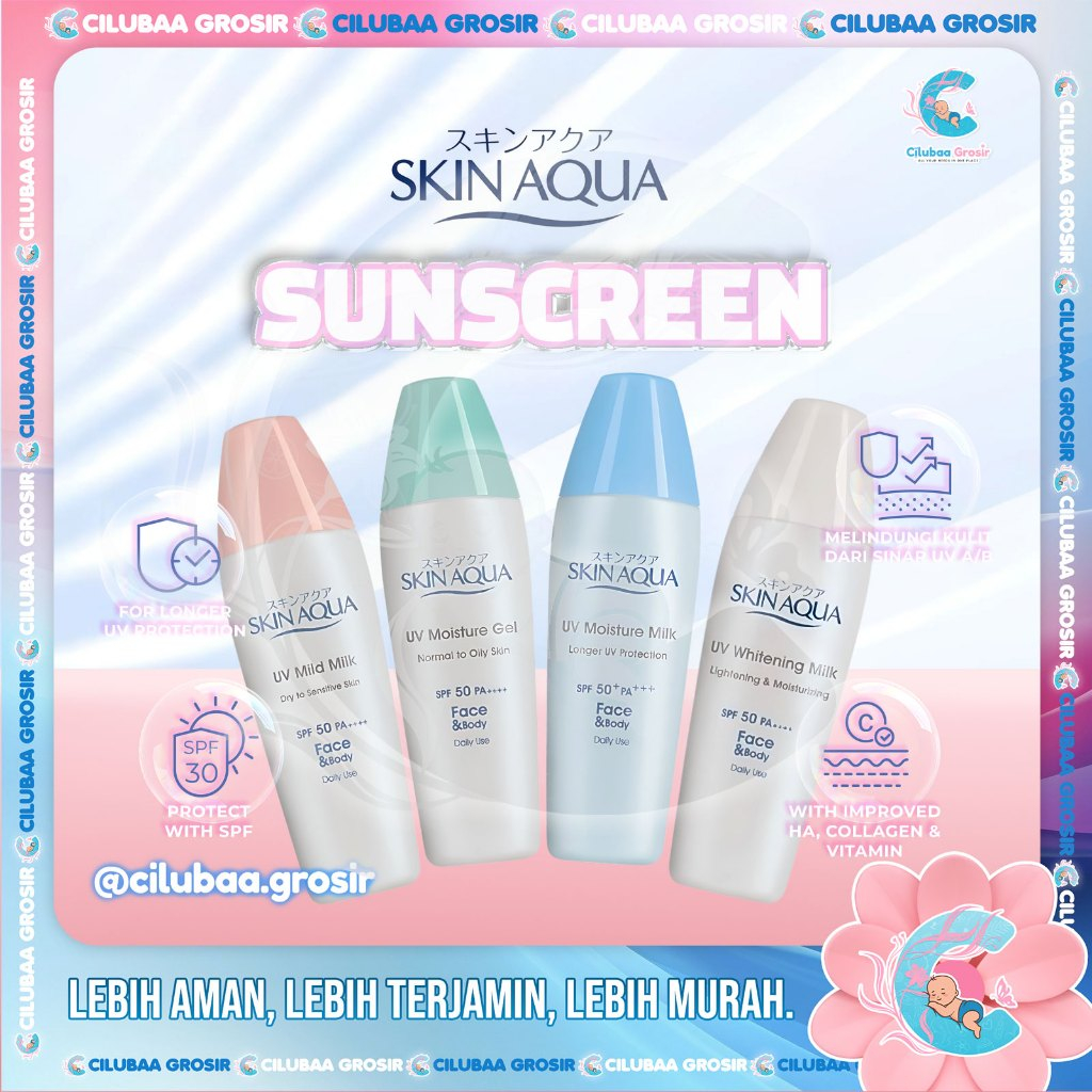 SKIN AQUA Sunscreen Moisture Milk || Whitening Milk || Protection Against UV-A and UV-B || Sunscreen